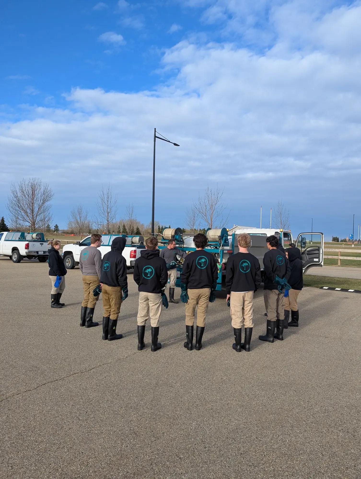 Crew during spring training session