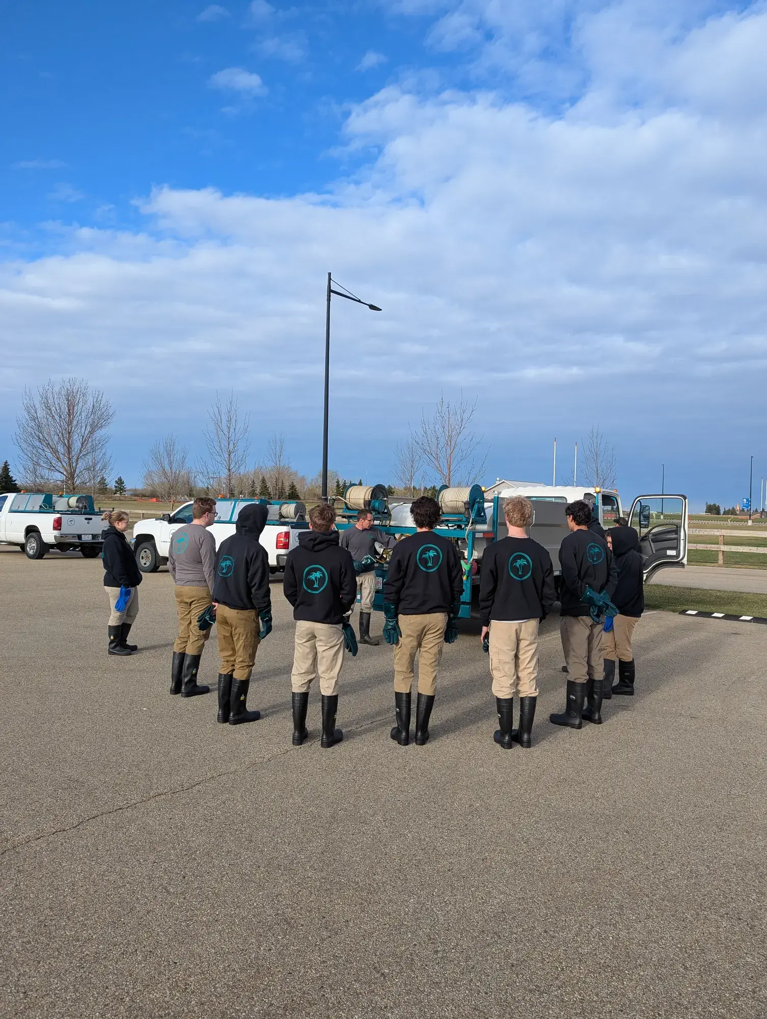 Green Oasis team during seasonal training session