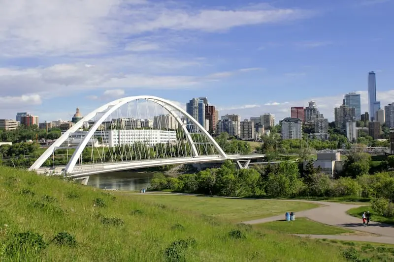 Edmonton skyline with Walterdale Bridge