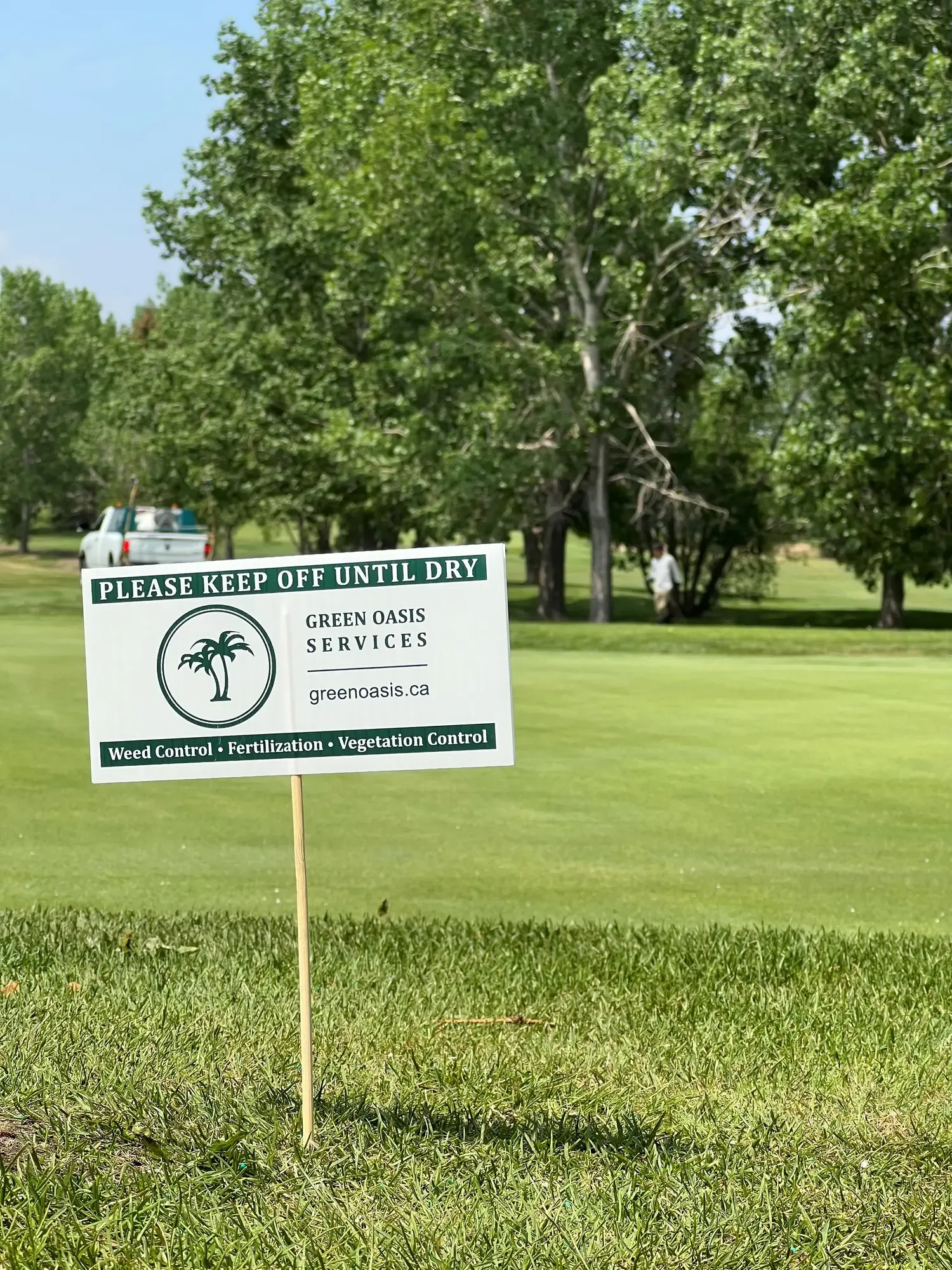 Golf course turf treatment