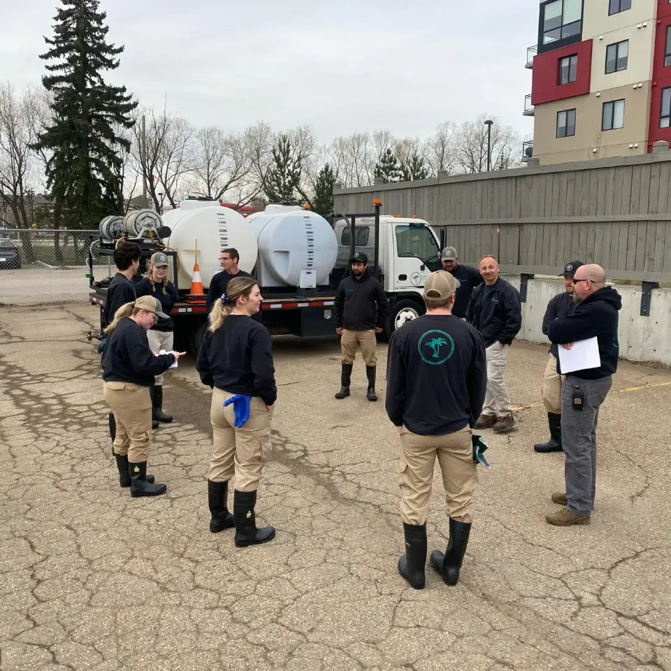 Green Oasis Services team during seasonal training